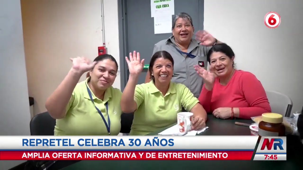 Repretel celebra 30 años de amplia oferta informativa y de entretenimiento