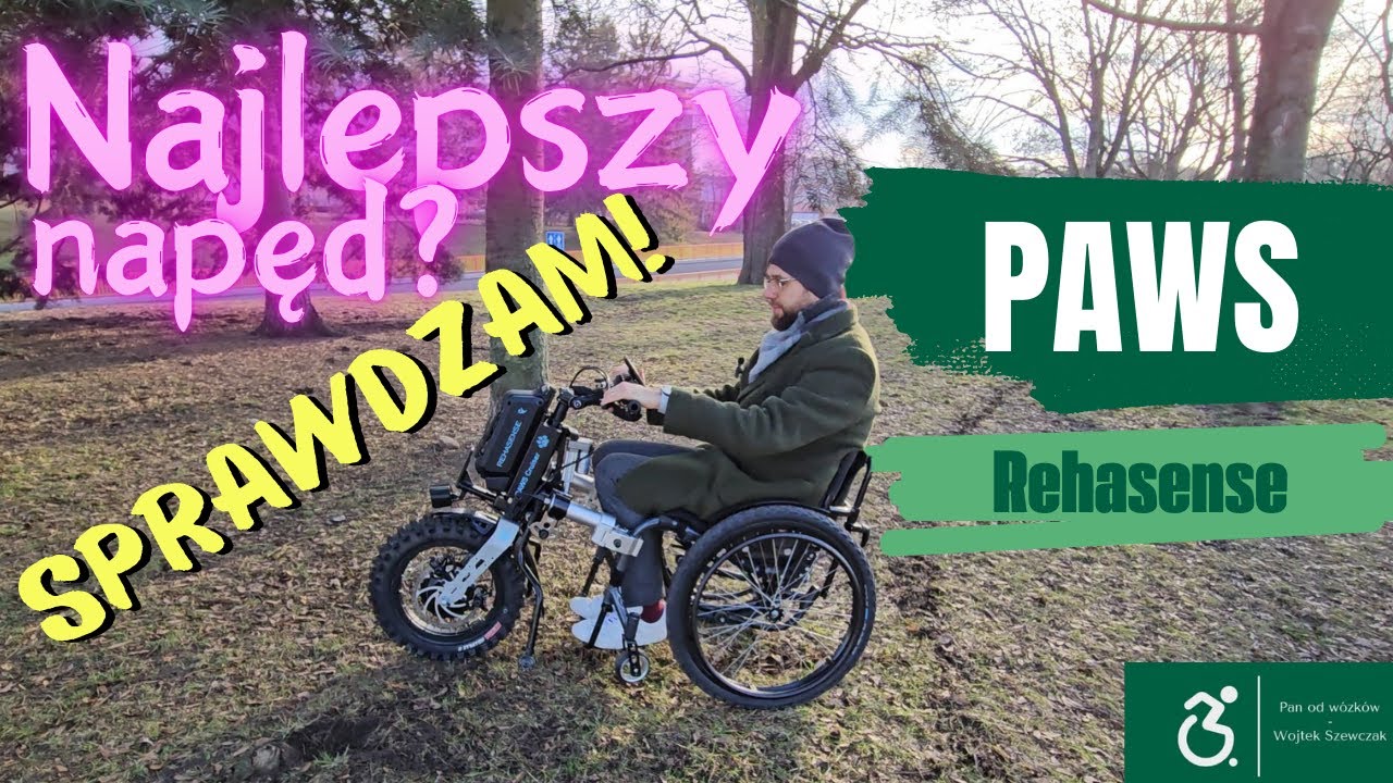 Testuję przystawkę Rehasense PAWS. Automatycznie podnoszony napęd do wózka - czy daje radę?