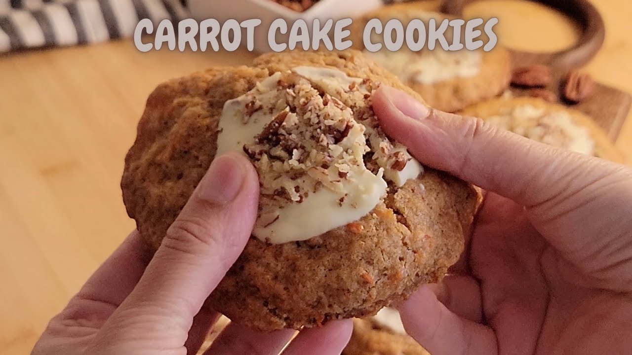Soft Carrot Cake Cookies | Easy Homemade Recipe