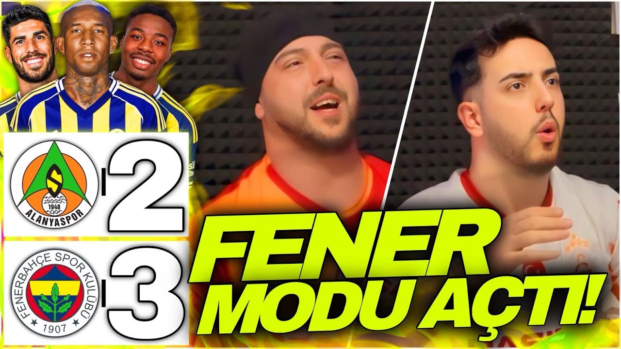 Fener Durdurulamıyor! | Alanyaspor 2-3 Fenerbahçe