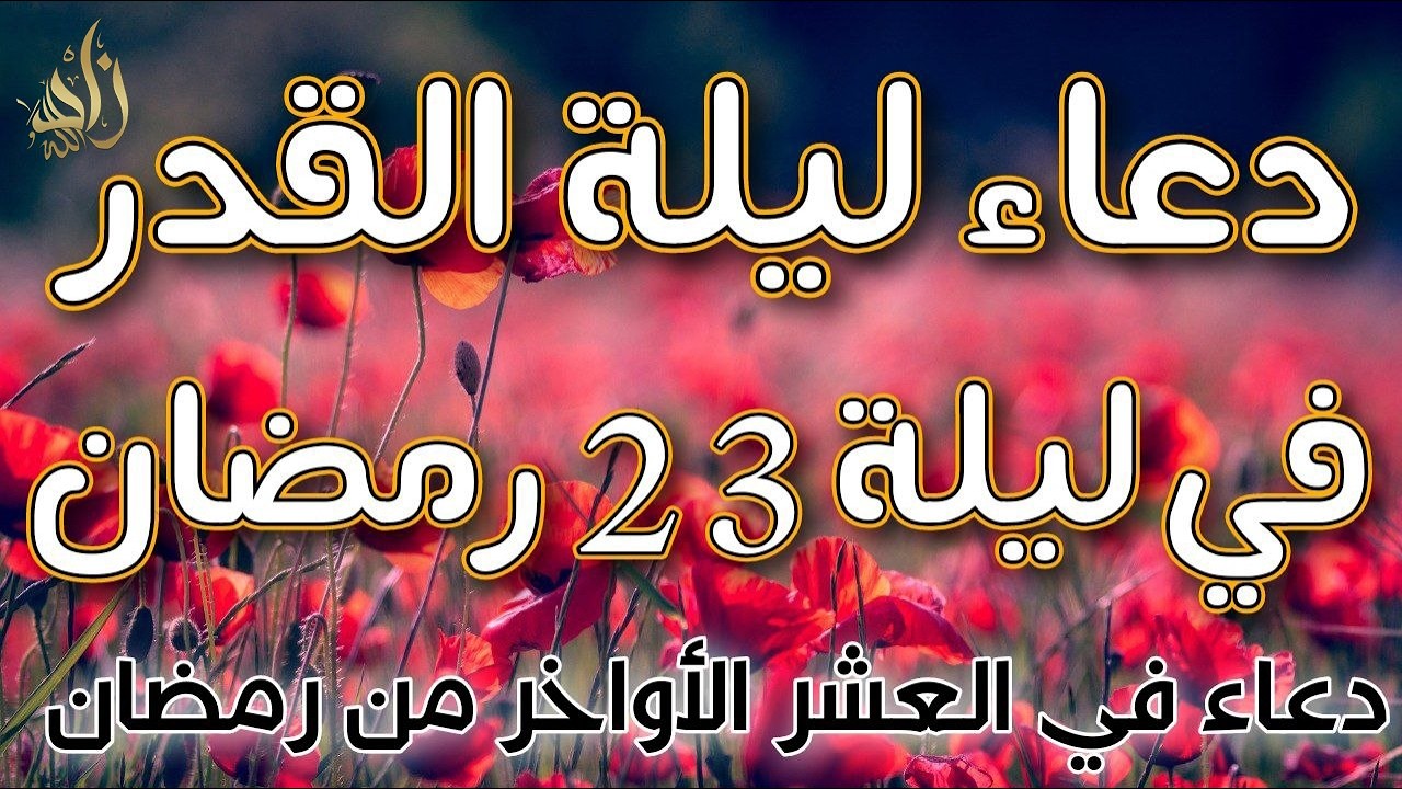 دعاء ليلة القدر المستجاب دعاء في ليلة 23 من شهر رمضان المبارك ردده الآن بنية صادقة فهي ليلة استجابة