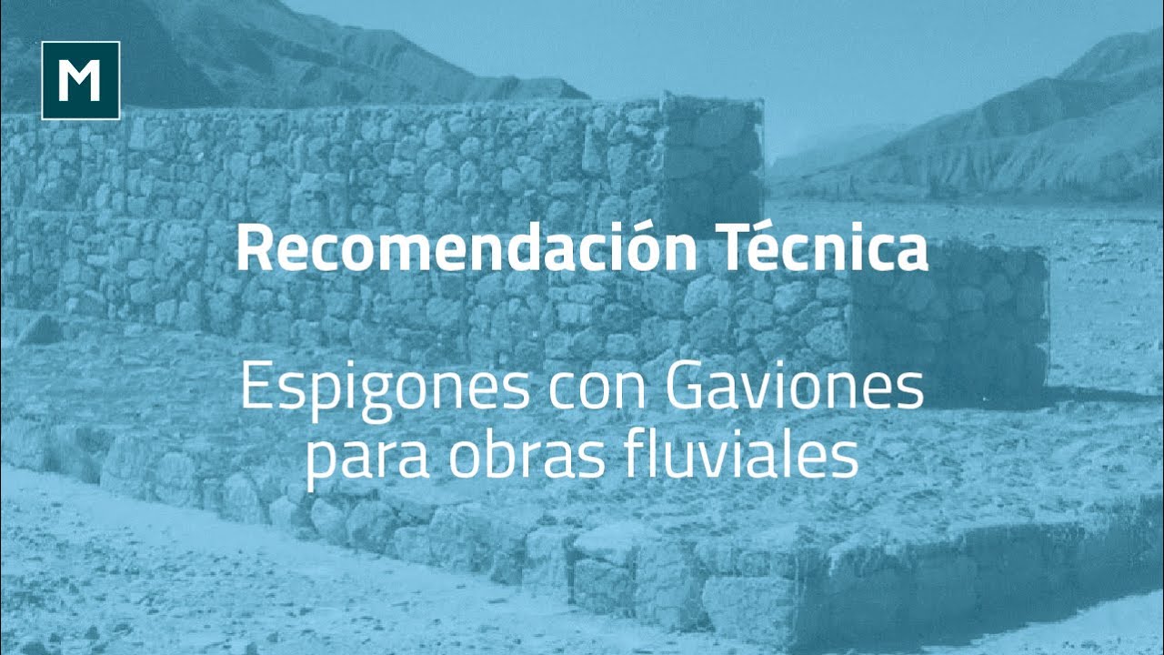 Recomendación Técnica | Espigones con Gaviones para obras fluviales