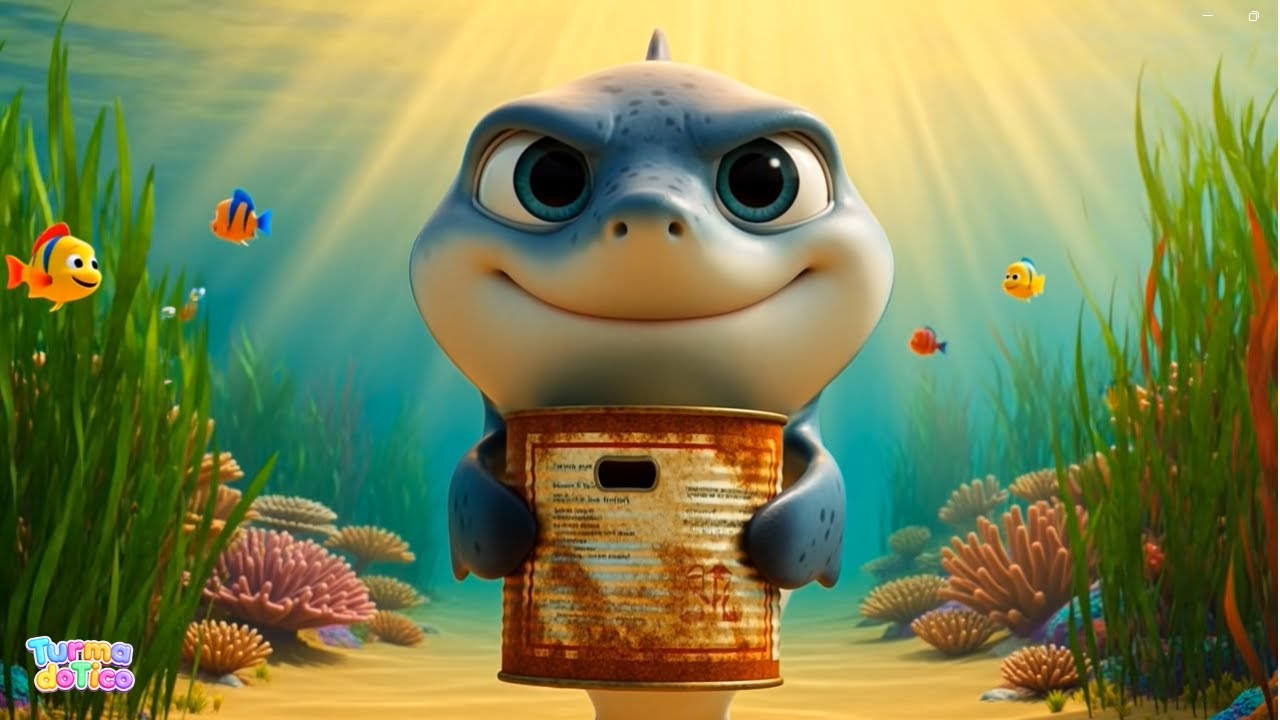 Sharky Cuida do Mar🦈| Música Infantil Educativa 🌊| Turma do Tico