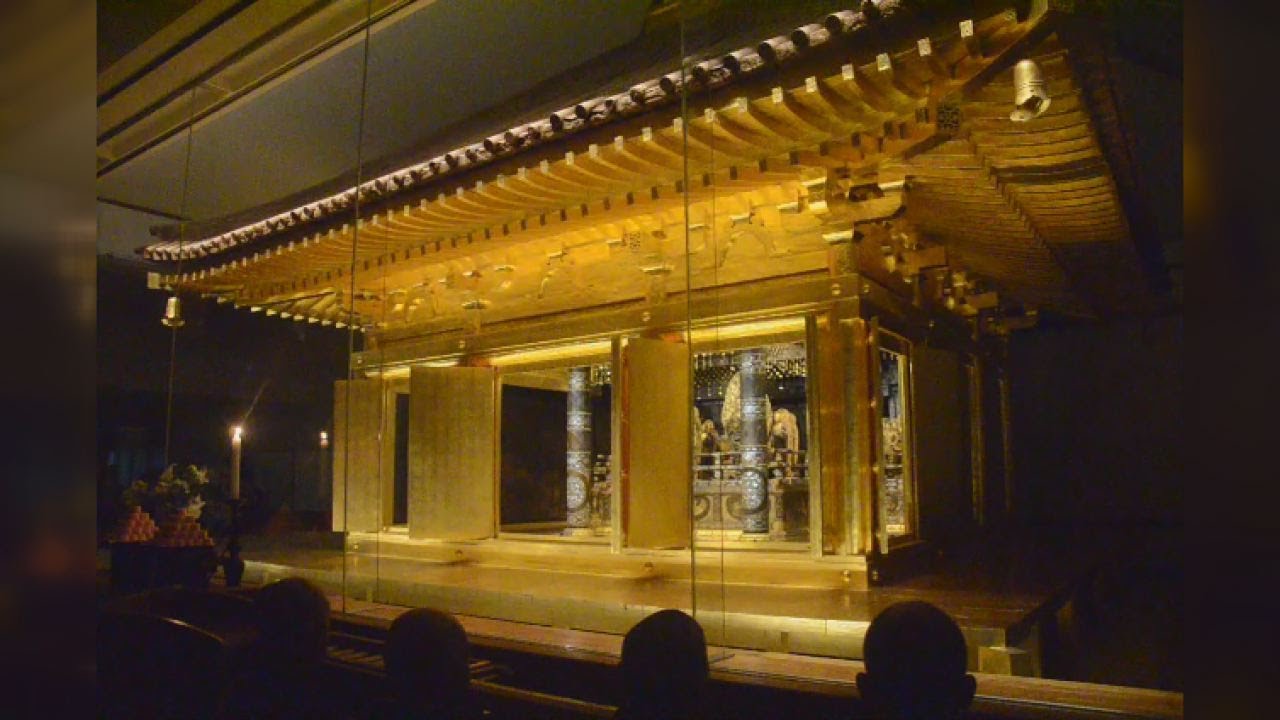 金色堂にＬＥＤ照明設置 岩手・中尊寺