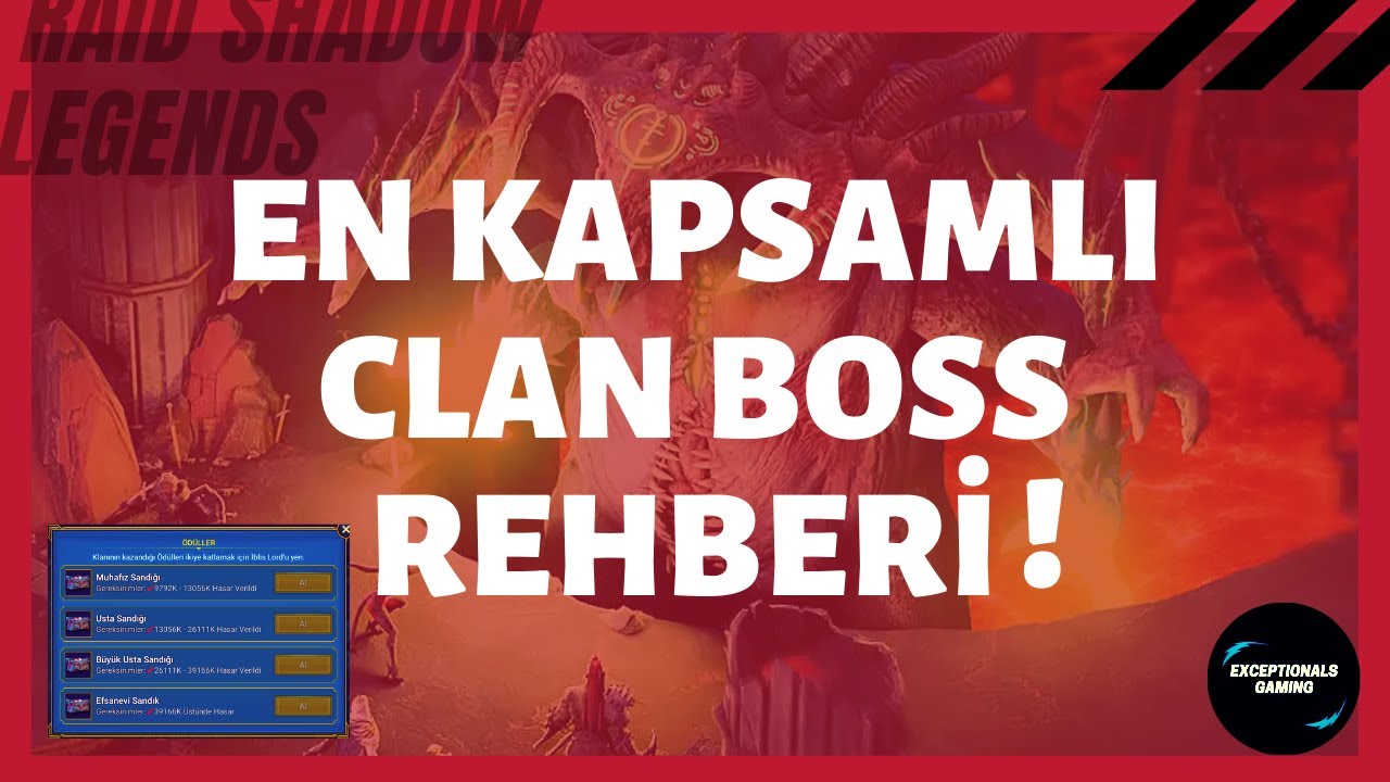 En Kapsamlı CLAN BOSS Rehberi! - Raid Shadow Legends Türkçe