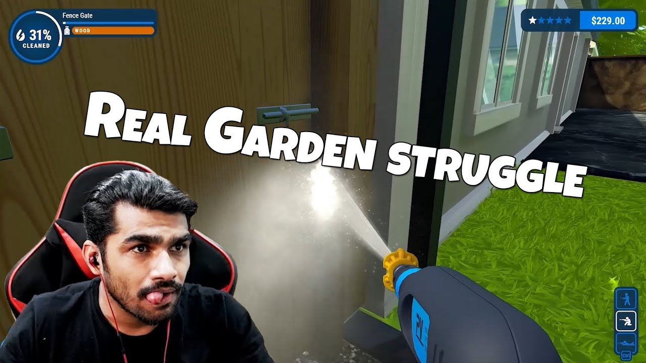 Real Garden Struggle | Power Wash Simulator | Shreeman Legend 