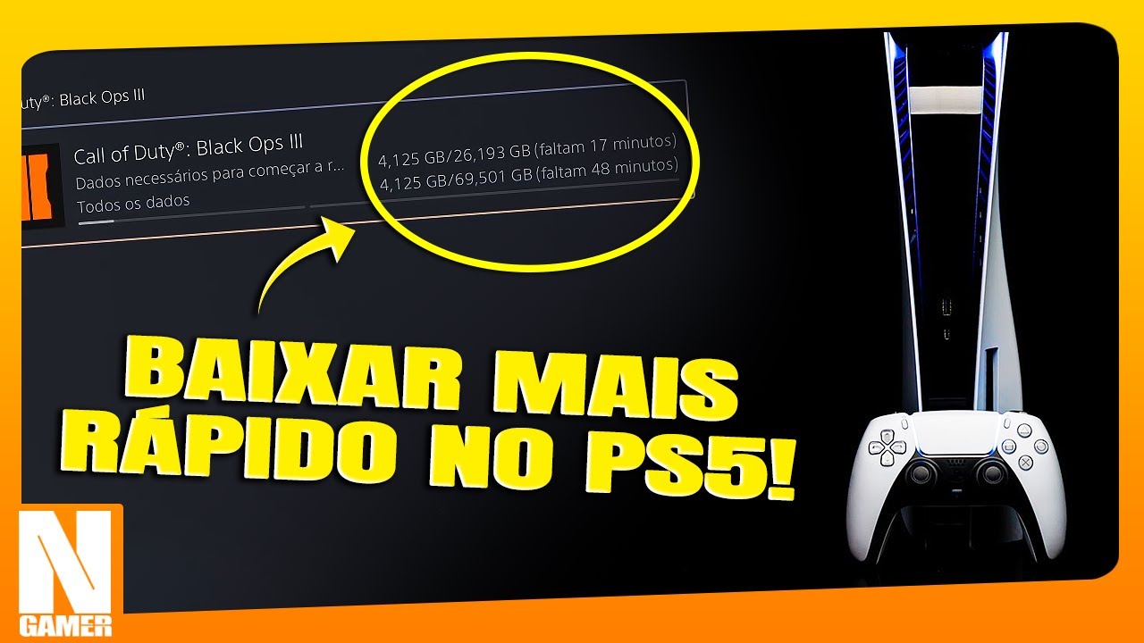 Como BAIXAR JOGOS mais RÁPIDO no PS5 ! - Noberto Gamer