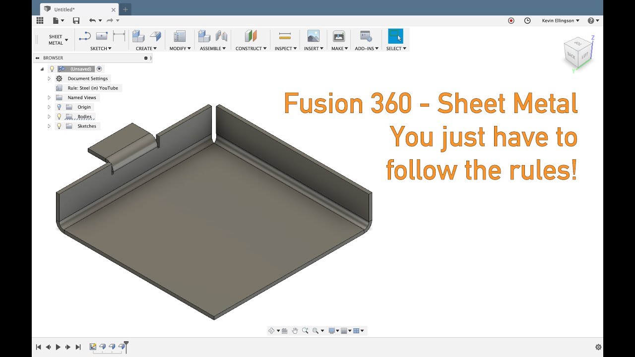 Fusion 360 — Правила обработки листового металла