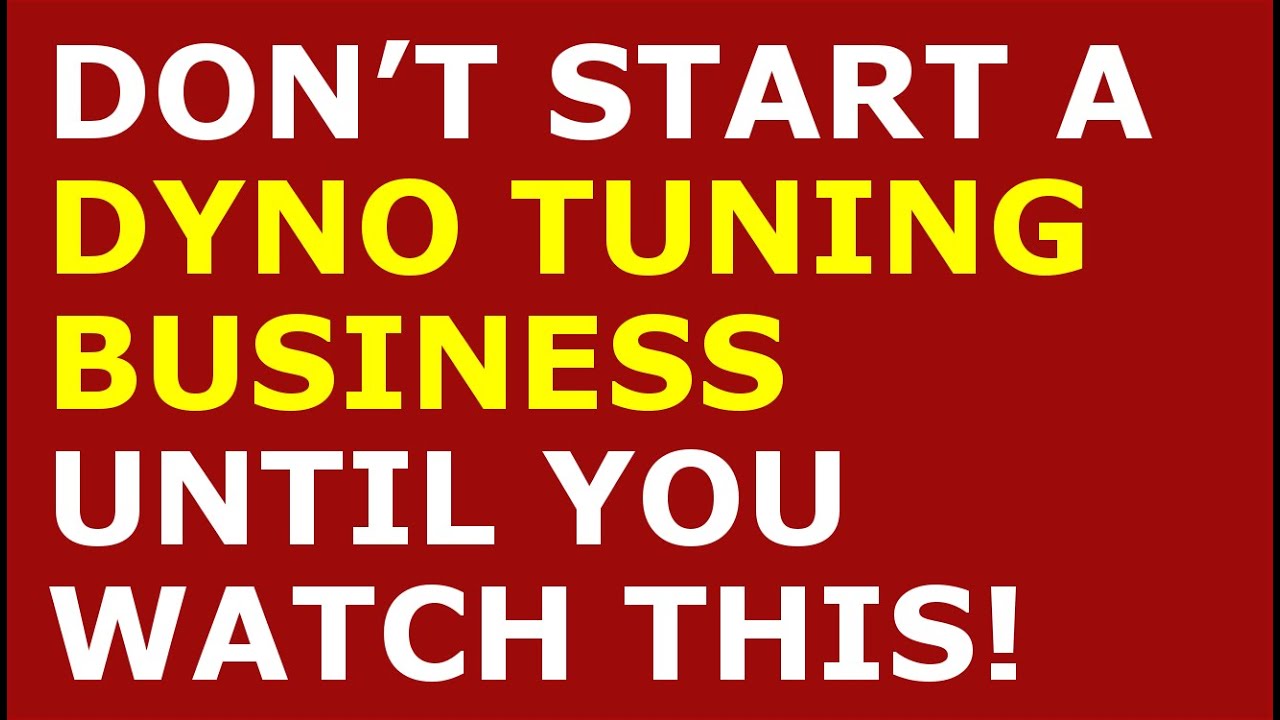 How to Start a Dyno Tuning Business | Free Dyno Tuning Business Plan Template Included