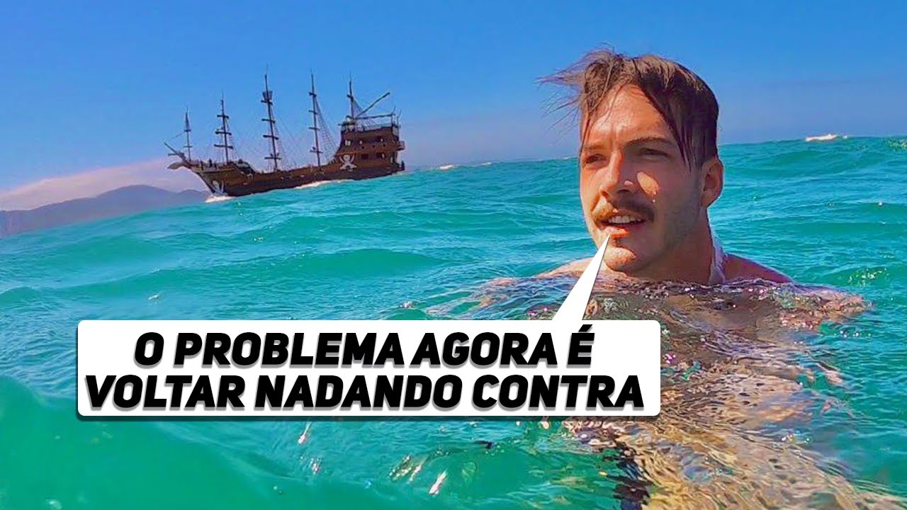 FUI SOZINHO NADAR CONTRA A CORRENTE DO OCEANO EM ALTO MAR (Muito Perigoso) | DAILY VLOG 135#