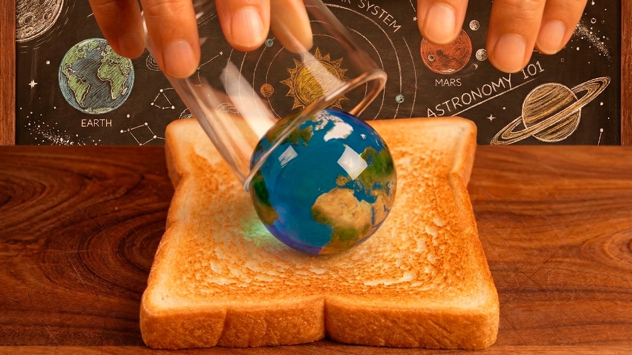 Which Planet Would You Spread on Toast 🌍 ASMR Toast Spread #asmr #aivideo #planet