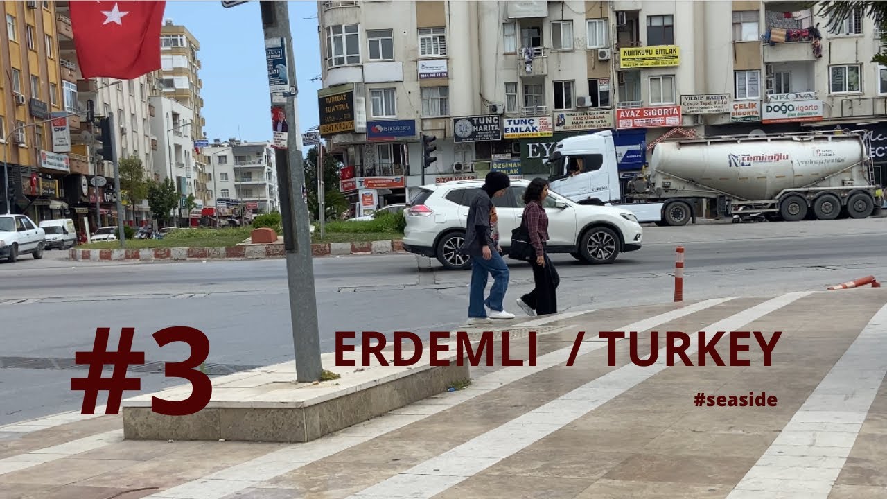 Erdemli / Mersin, Walking, Main Intersection 20 of May, 2023 TURKEY