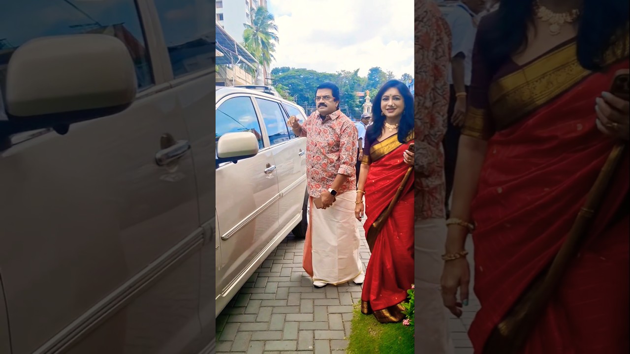 ❣️M.G.Sreekumar sir& Wife❣️ #singer #filim #musicproducer #compsniping #filmproducer #shorts #viral