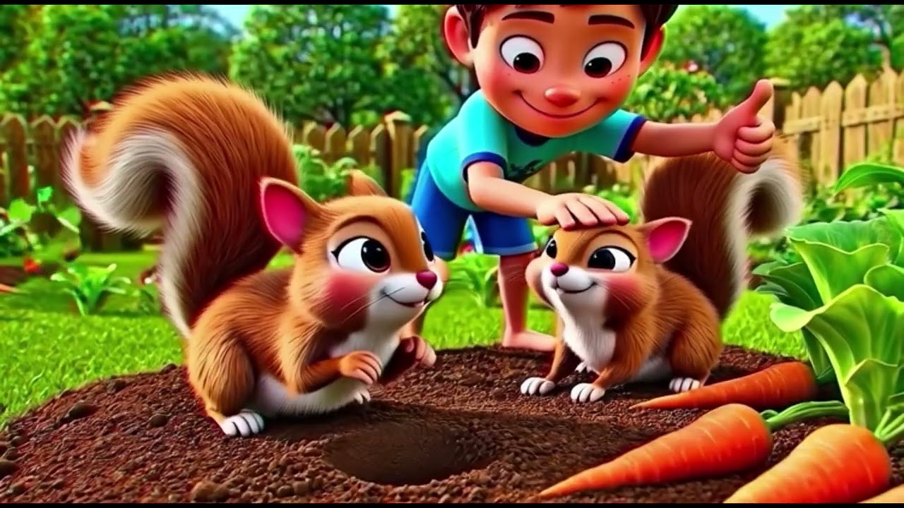 A Kind Boy and Three Squirrels 🐿️ | Heartwarming Moral Story | English Learning Story