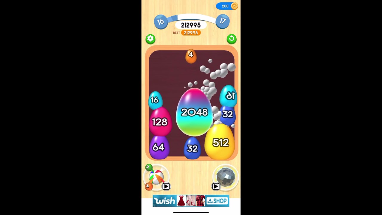2048 balls record insane score