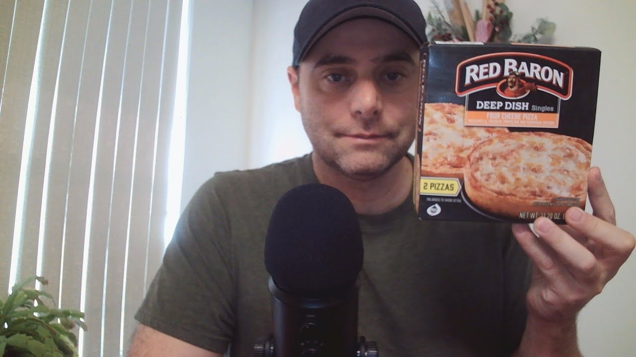 ASMR Eating Red Baron Pizza