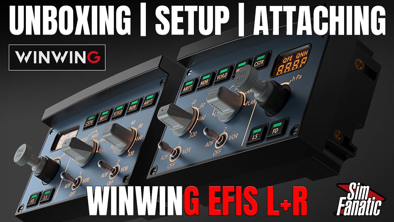 WINWING EFIS (L+R) | Настройка и распаковка оборудования/программного обеспечения | Подключение к...