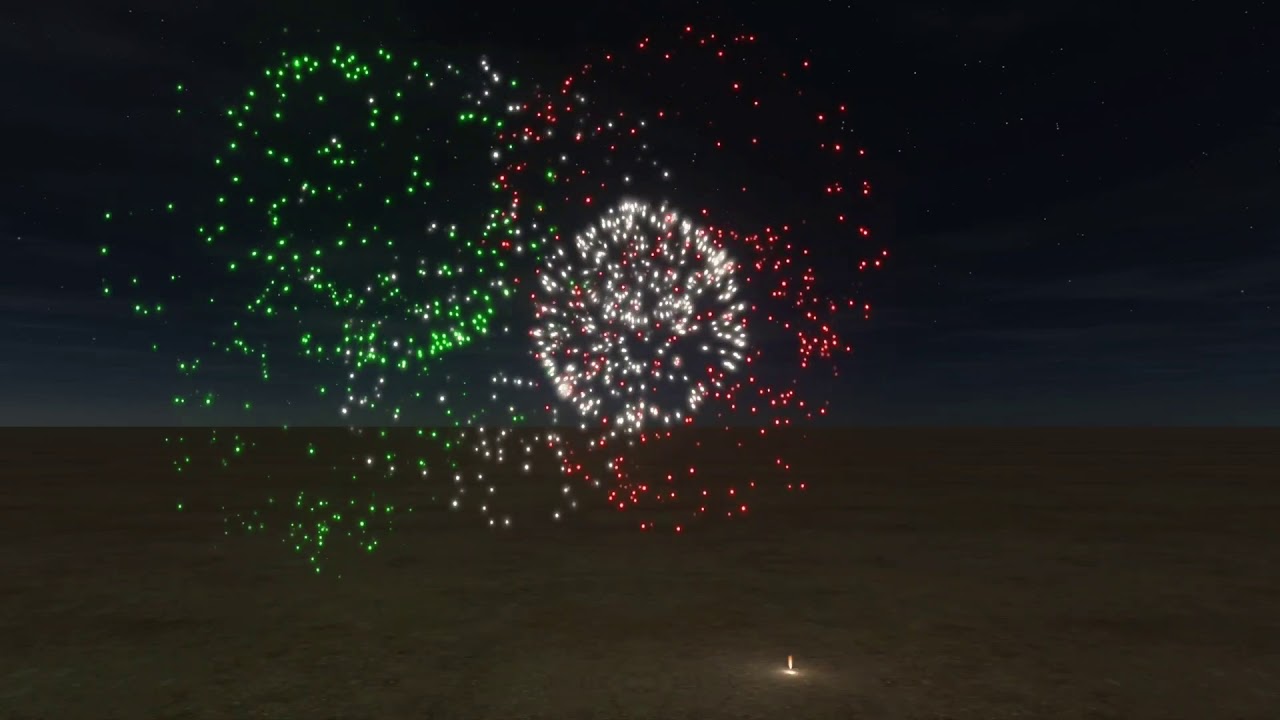 Simulatore fuochi d'artificio prima prova: Italia