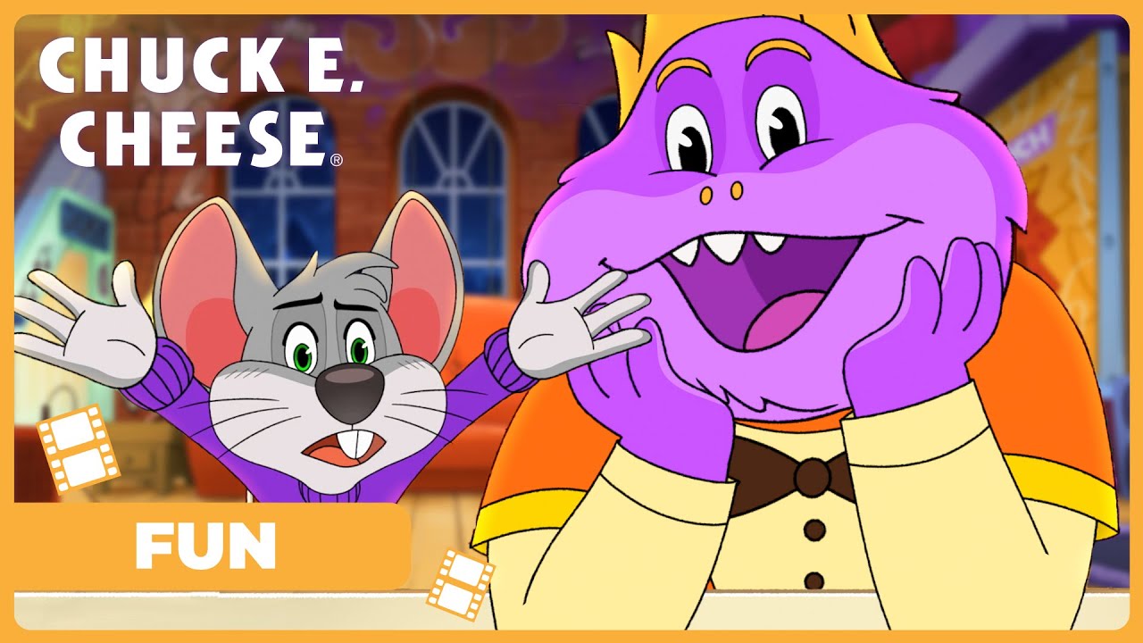 NEW! Munch's REVERSE Staring Contest! | Chuck E. Cheese Funny Animated Cartoons for Kids
