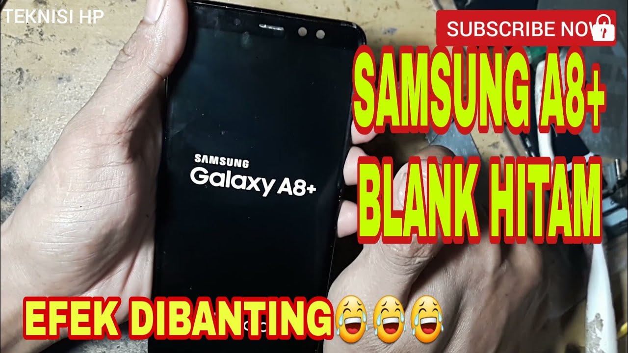 SAMSUNG A8+ BLANK HITAM