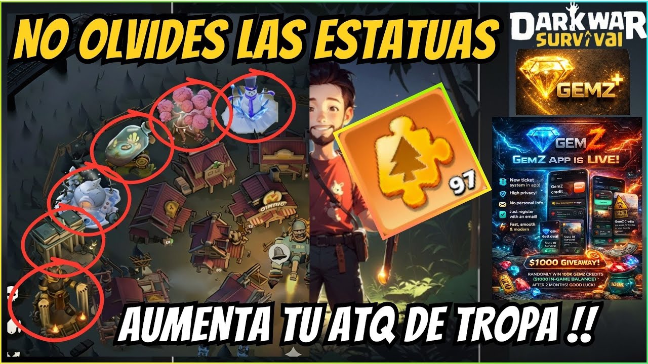 LA IMPORTANCIA DE TENER TODAS LAS ESTATUAS - Dark War Survival
