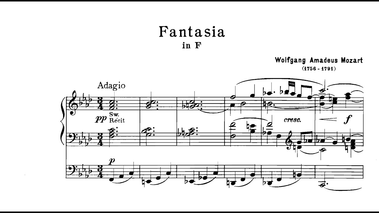 Mozart: Adagio, Allegro für ein Orgelwerk in einer Uhr KV 594