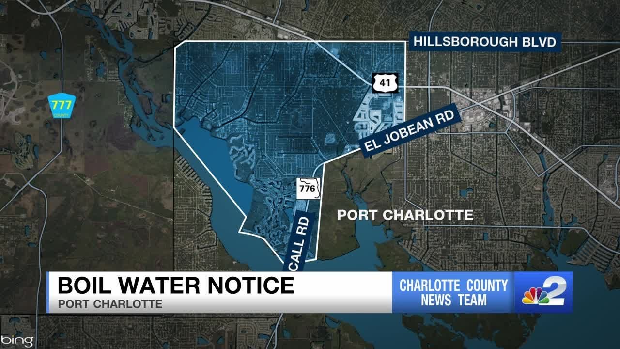 Boil water notice issued in Port Charlotte
