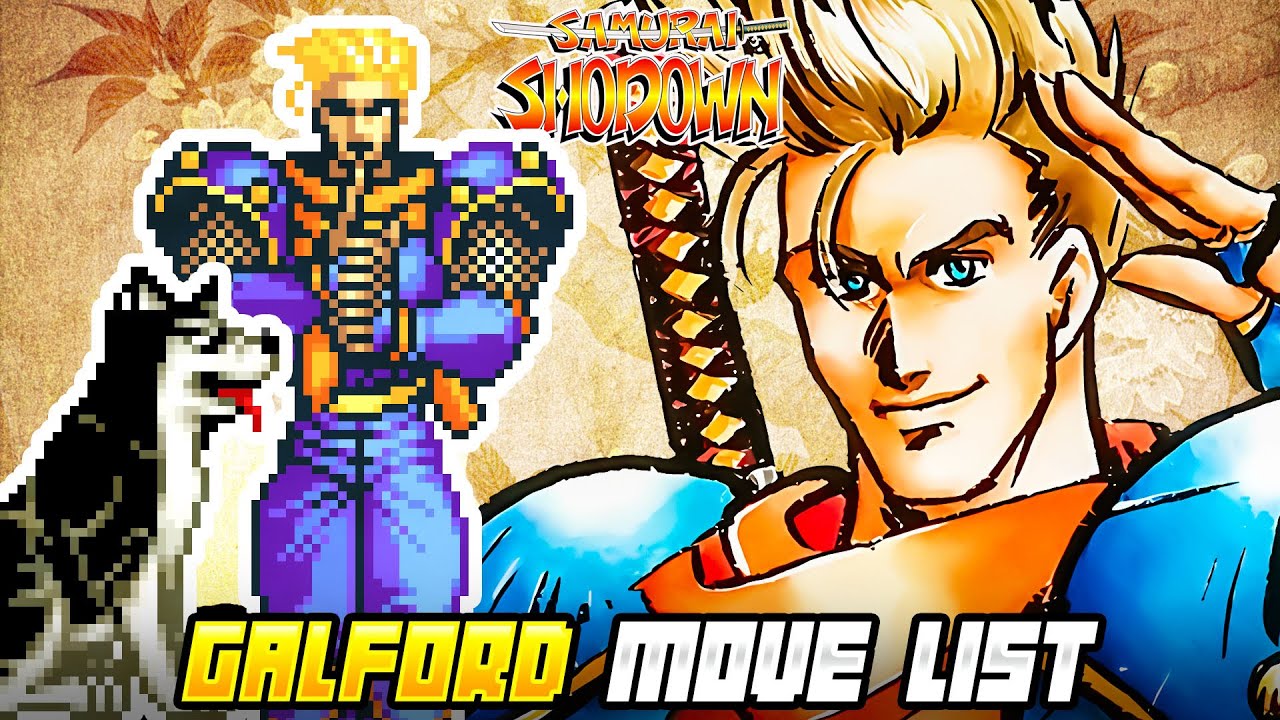 GALFORD MOVE LIST - Samurai Shodown 1 (SAMSHO) (1993)