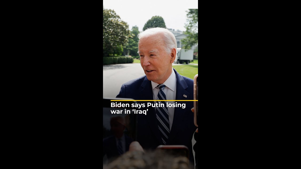 Biden says Putin losing war in &lsquo;Iraq&rsquo;, in latest slip-up | AJ #shorts