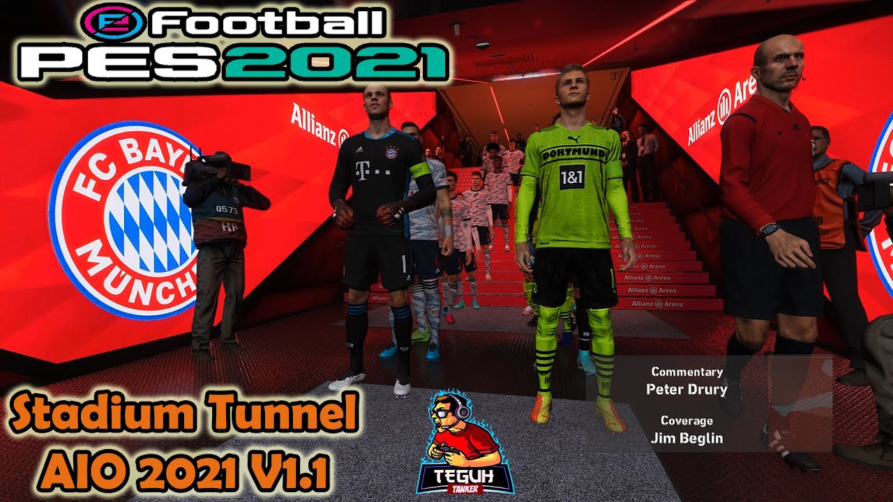 PES 2021 Stadium Entrance AIO V1.1 Smoke Patch 21.3.7 DLC 7