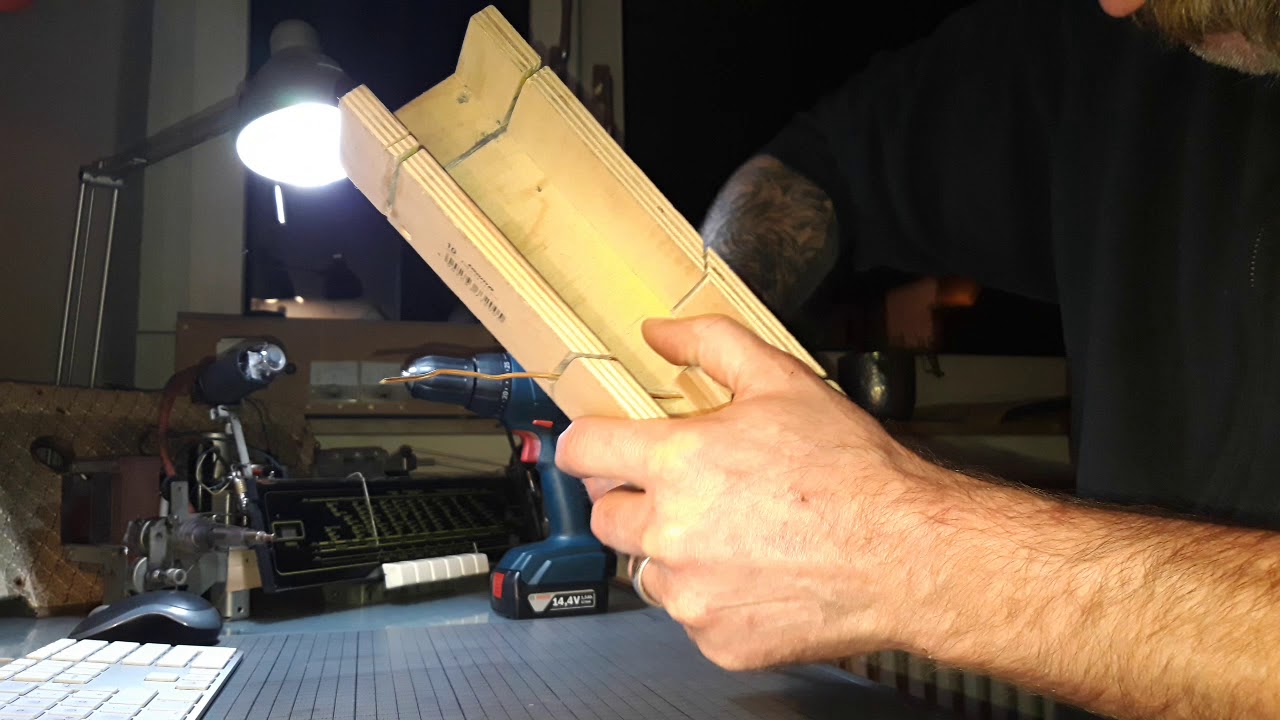 Messingdraht ( Durchmesser 2mm ) begradigen