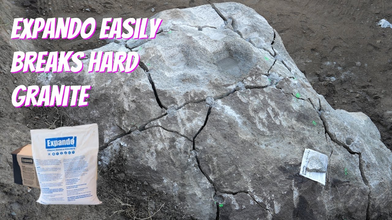 Expando easily breaks hard Granite