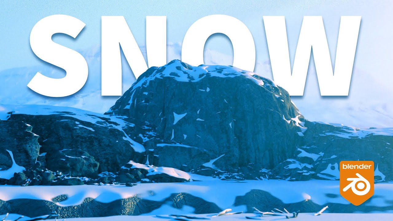How To Make a Procedural Snow Scene in Blender. Full Walkthrough Tutorial