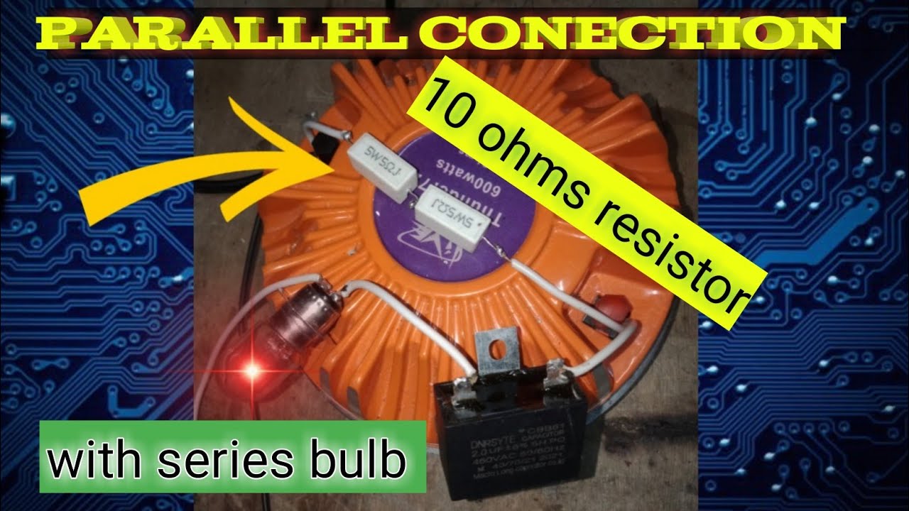 ewas sunog ng driver tweeter speaker// parallel conection 10 ohms resistor