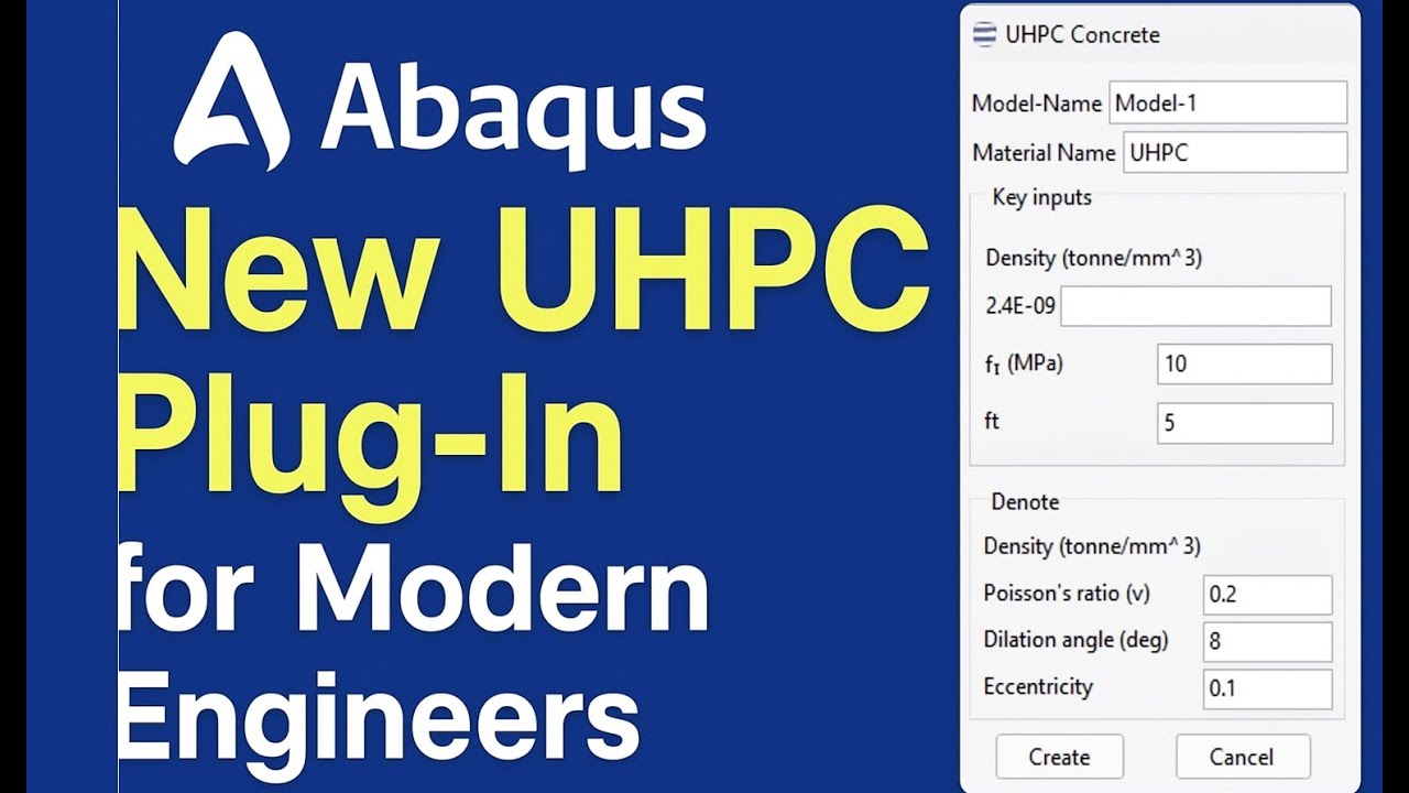 Представляем плагин UHPC для Abaqus: более интеллектуальное моделирование материалов