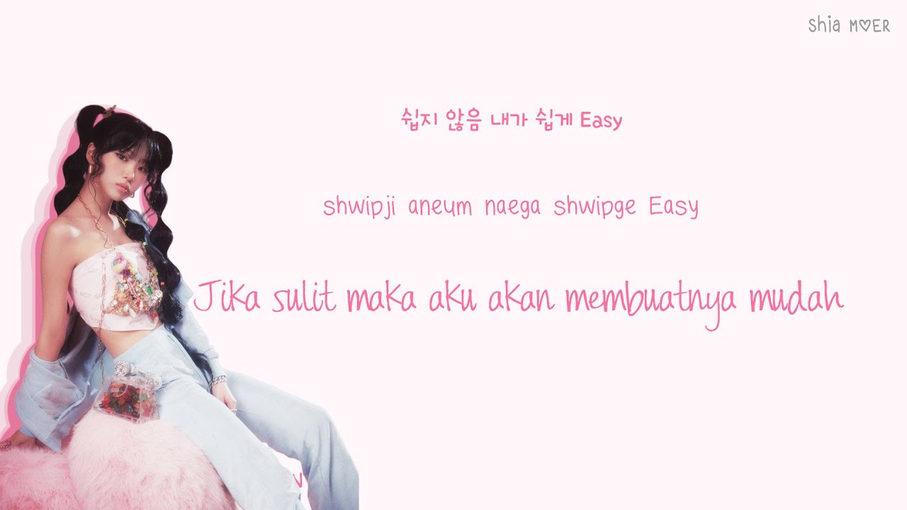 LE SSERAFIM (르세라핌) EASY [Han/Rom/Ina] Color Coded Lyrics Lirik Terjemahan Indonesia
