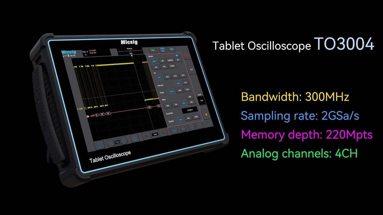 Micsig Tablet Oscilloscope TO3004   Intuitive, Superior, Intelligent, Professional
