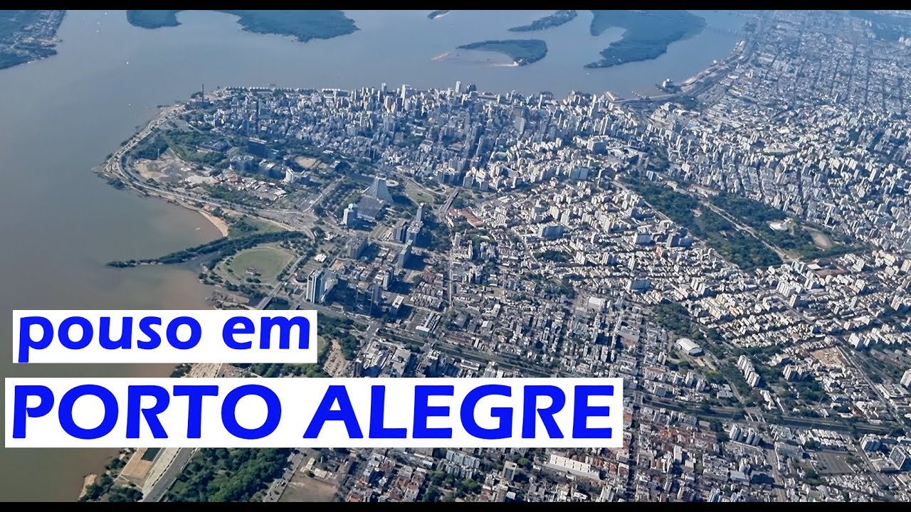 PORTO ALEGRE: Aterrissagem no aeroporto Salgado Filho com arremetida e vistas incríveis da cidade.