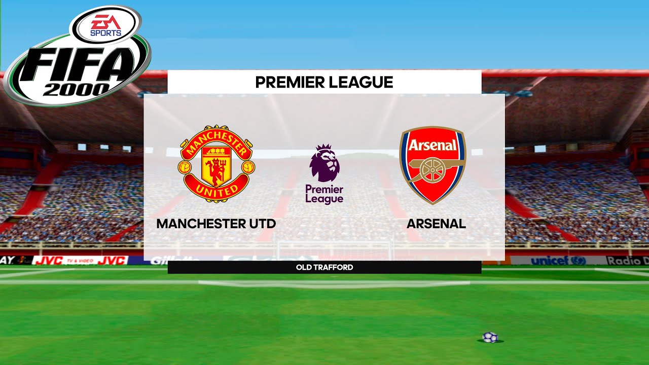 FIFA 2000 - Manchester United vs Arsenal - Gameplay Playstation HD [ePSXe]