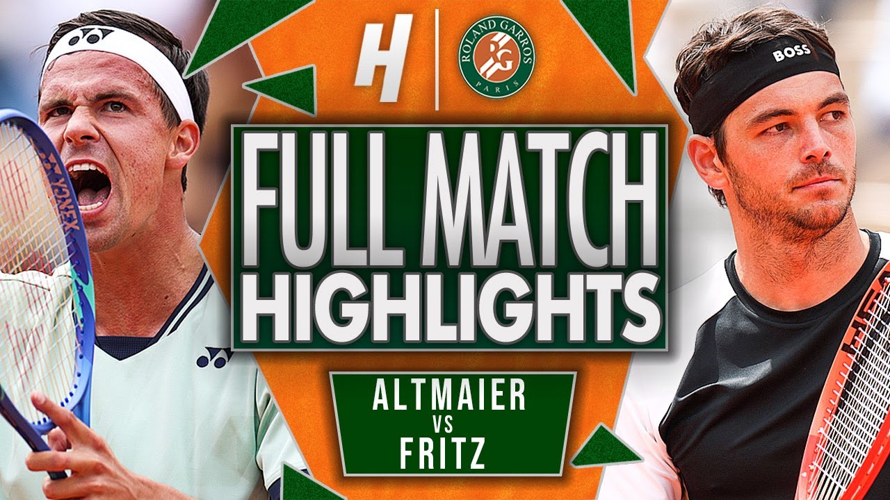 Daniel Altmaier vs Taylor Fritz - FULL Match Highlights | Roland Garros 2025