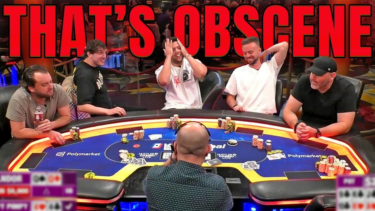 Они никогда раньше не видели такой руки! @HustlerCasinoLive
