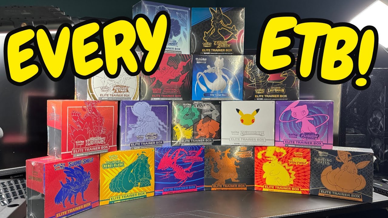 I Opened EVERY Elite Trainer Box from the Sword & Shield Era!