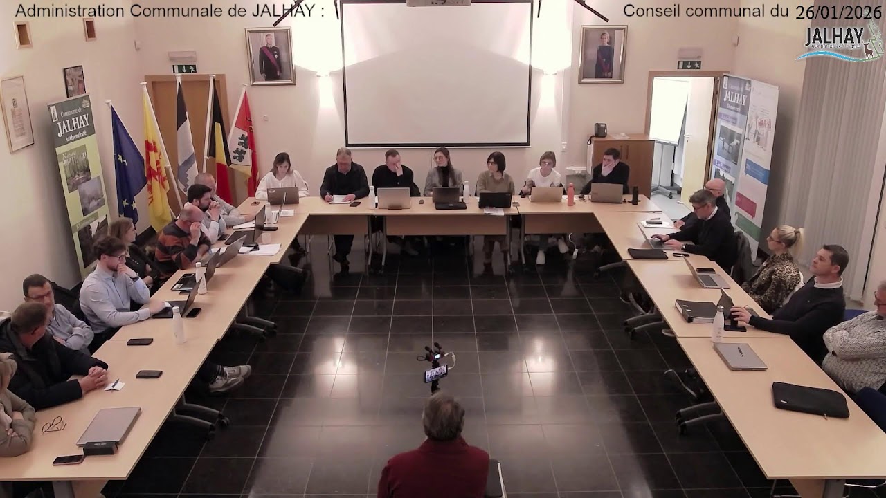 Diffusion en direct du Conseil Communal de JALHAY du 26 janvier 2026.
