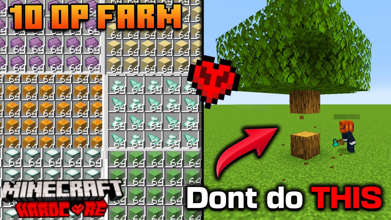 This is why I built 10 Hardcore Farms in Minecraft...