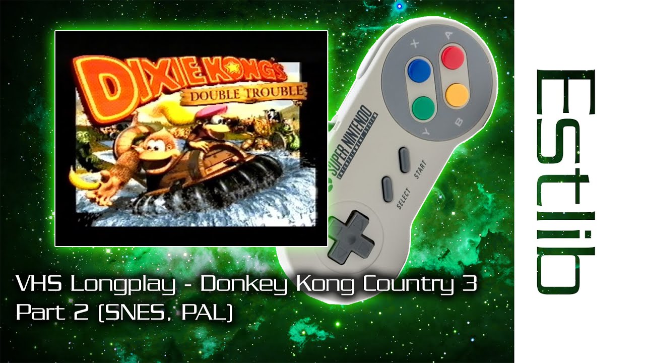VHS Longplay - Donkey Kong Country 3 Part 2 (SNES, PAL)
