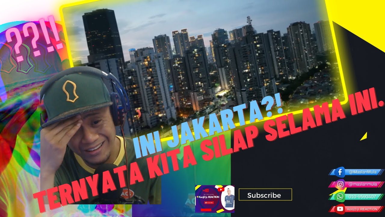 IBUKOTA JAKARTA DIWAKTU SORE; Reaction Video;  KonjO jr. REACTION