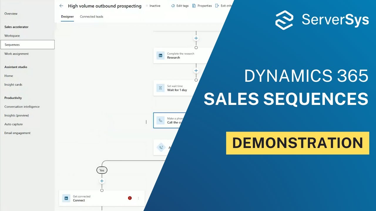 Демонстрация последовательностей продаж Dynamics 365 | Партнер Microsoft UK