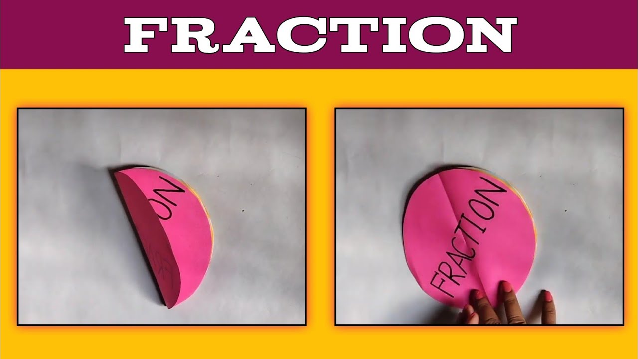 Fraction| Easy Paper  Crafts| Paper Crafts for School |