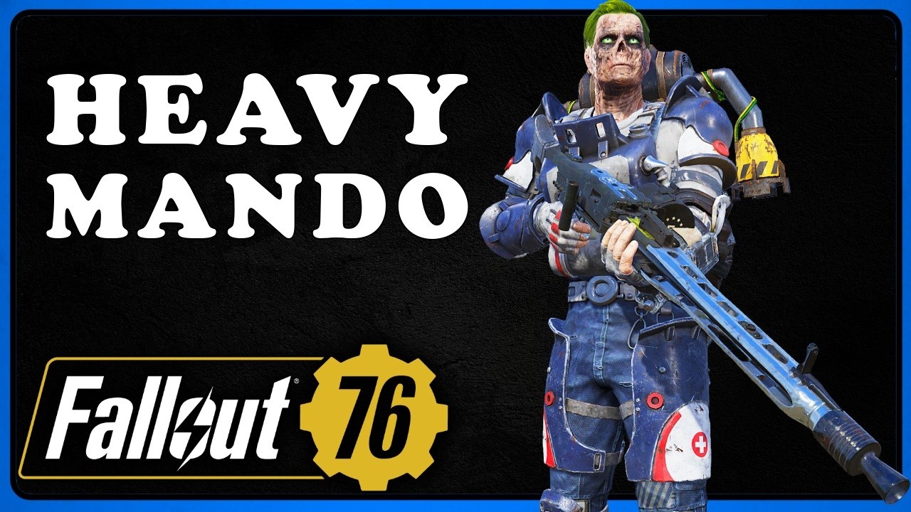New LMG Heavy Mando Build - Heavy No Pa VATS Rambo Style Build - Fallout 76