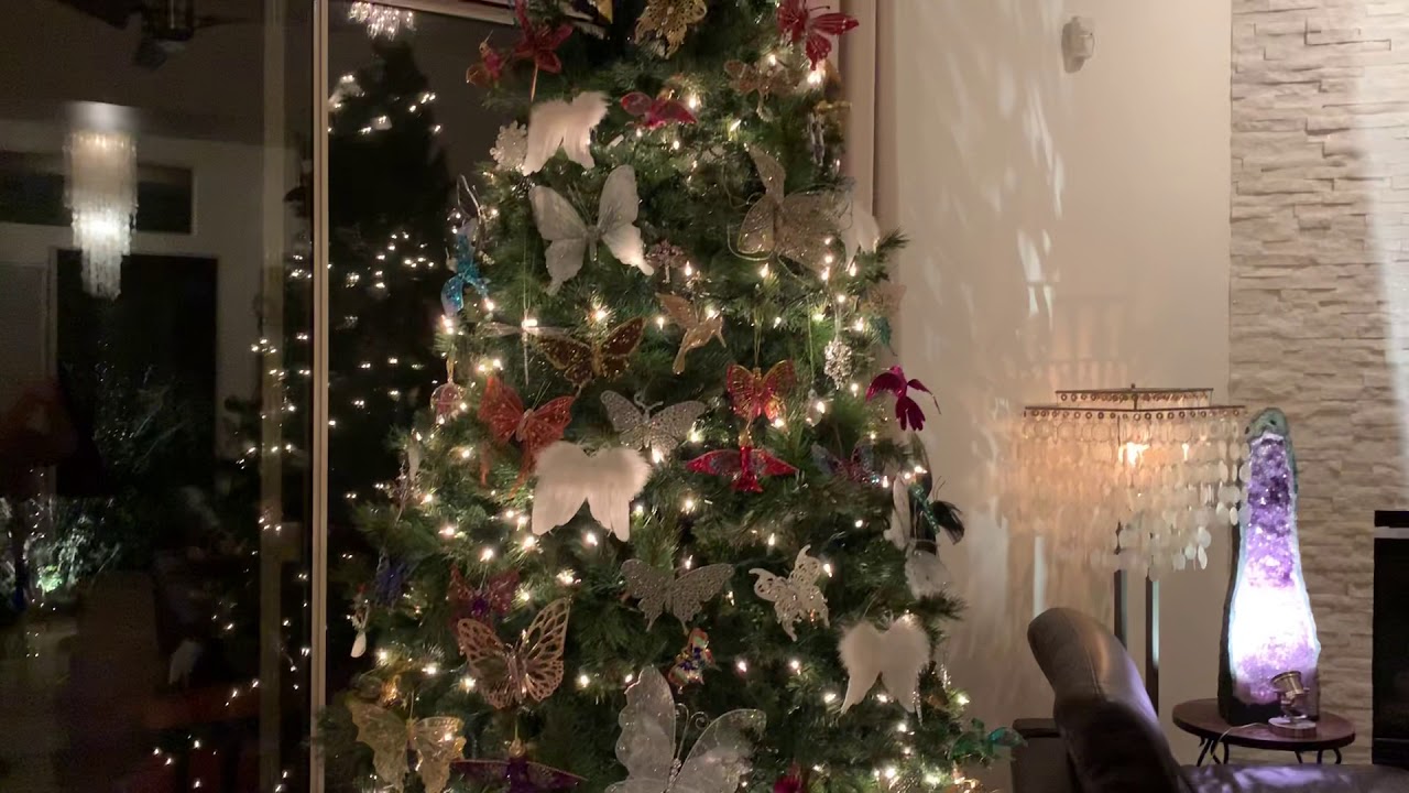Butterfly 🦋 Dragonfly, Hummingbird Holiday Christmas Tree Tour 🎄